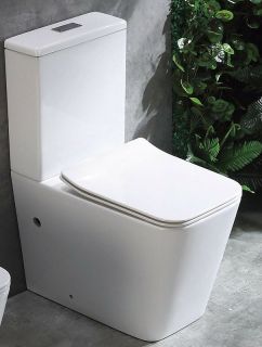 Унитаз CeramaLux 2170AXMW с бачком и сиденьем Микролифт